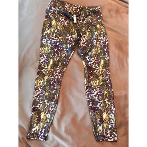 Lululemon Floral Sport yoga pants